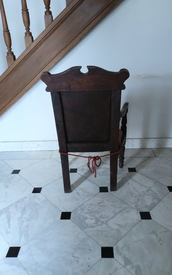 Antique Armchair 1659, Velvet, Wood, Brown (photo 6 of 11)