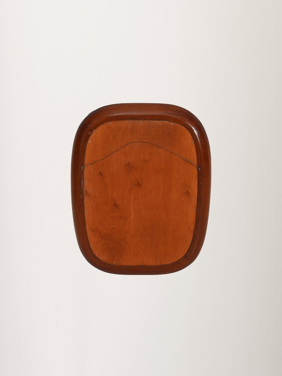 Image 1 of Miroir des années 1950 avec cadre en acajou
