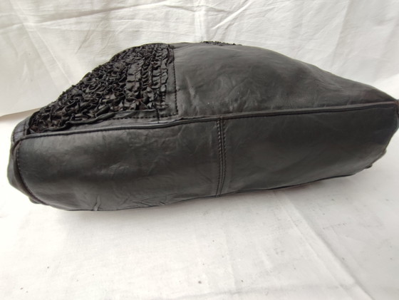 Dilaks Shoulder Bag XL Bag Black Leather Black Distinctive Finish Fits Laptop (photo 4 of 15)