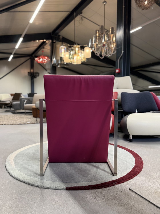 Image 1 of 2 poltrone Arco Spine in pelle fucsia