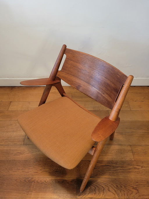 Vintage Ch28 Sawhorse Stoel Van Hans J. Wegner Voor Carl Hansen