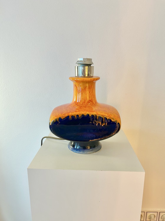 Image 1 of Era espacial: Lámpara de mesa Cari Zalloni, pieza rara, para PAN Keramik / Goebel.