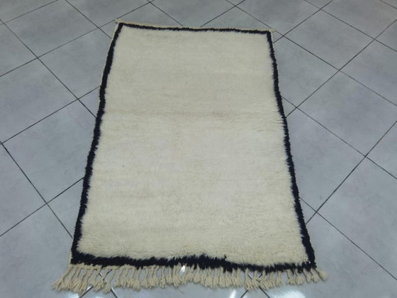 Image 1 of Tapis marocain blanc artisanal 250cmx150cm 
