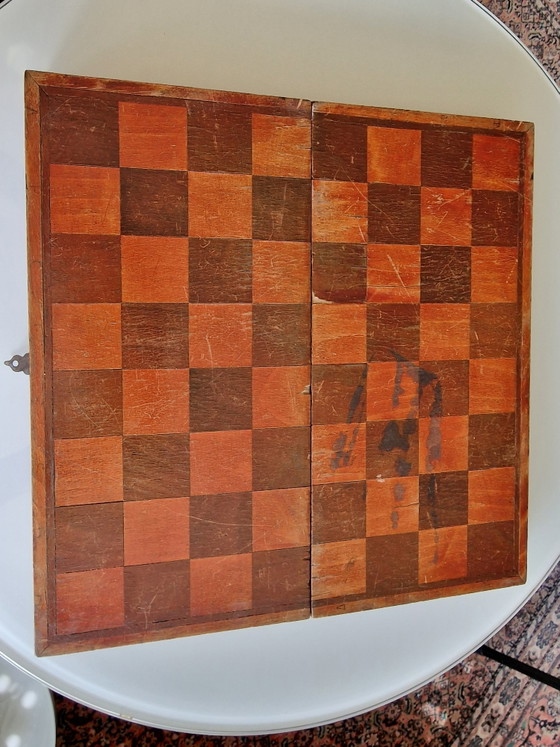 Schaakpartij Sovjet-Unie 1941 – Artel Kultsport Moskau, Decoratieve objecten, Metal, Wood (photo 8 of 15)