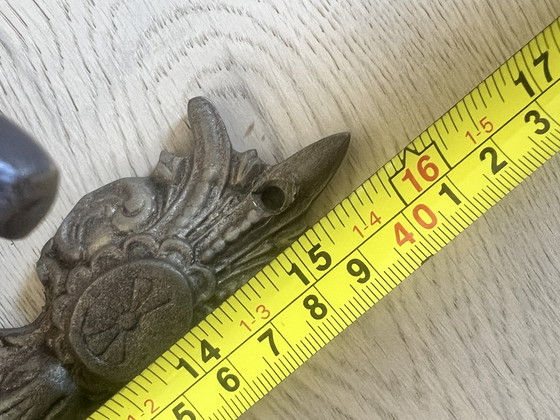 Image 1 of Antiche lampade da parete in bronzo in stile rococò francese - Coppia