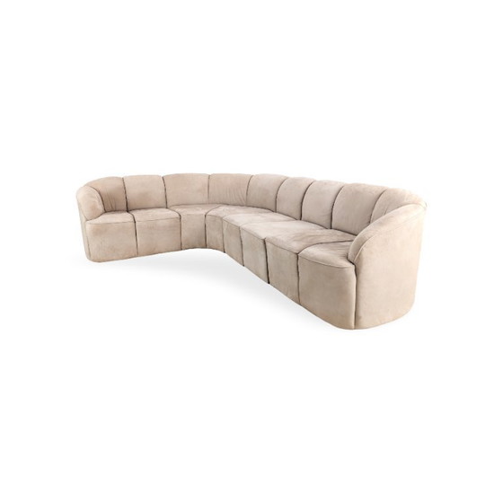 Image 1 of Canapé d'angle Walter Knoll Piccolino original, en daim, style vintage