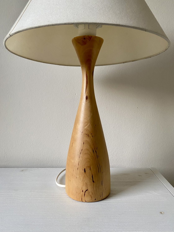 Image 1 of Vintage Scandinavian Wooden Table Lamp