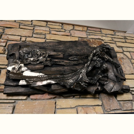 Image 1 of Vintage Finesse Originals Brutalistische Visser Nautische Kustmuursculptuur