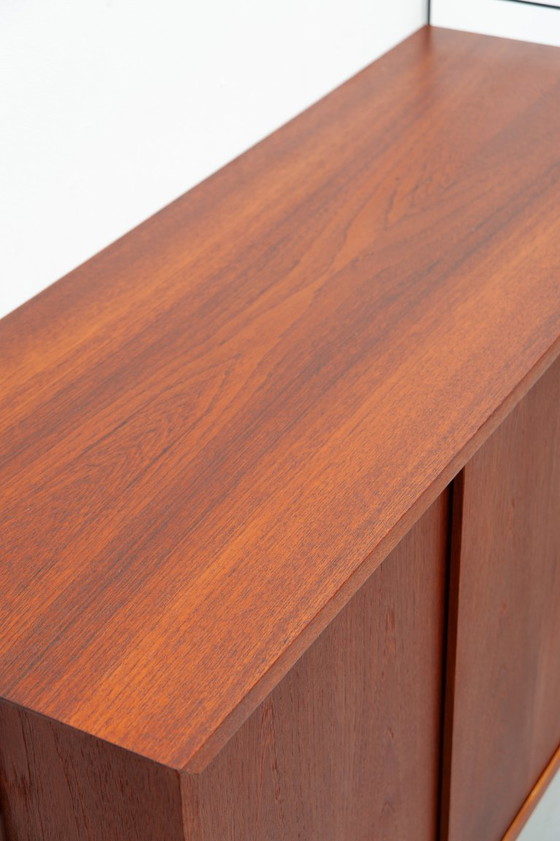 Image 1 of String teak wall sideboard by Kajsa & Nisse Strinning, 1950s