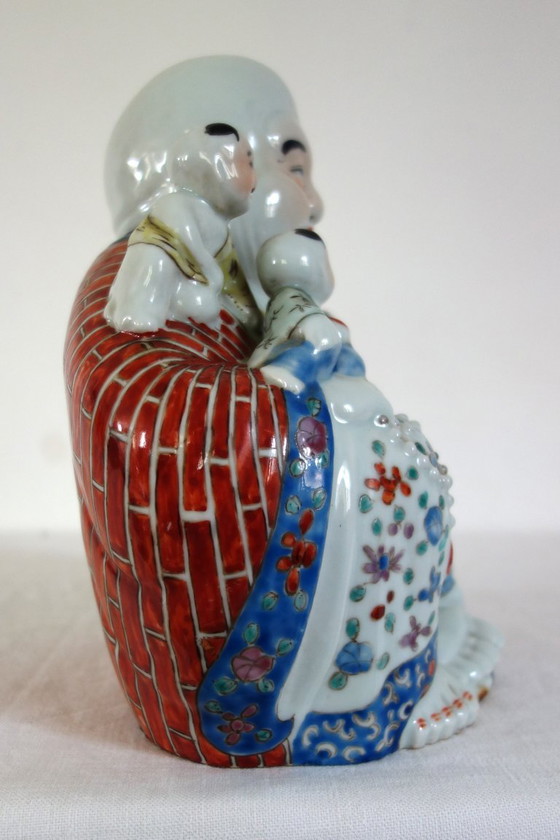 Lachende Buddha-Figur, chinesisches Porzellan, frühes 20. Jahrhundert – Dekorative Objekte, Porcelain (photo 3 of 16)