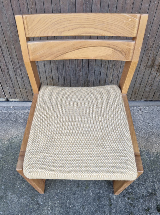 Image 1 of MAISON REGAIN 3-teiliges Massivholz-Ulmen-Set, 1970er/80er Jahre