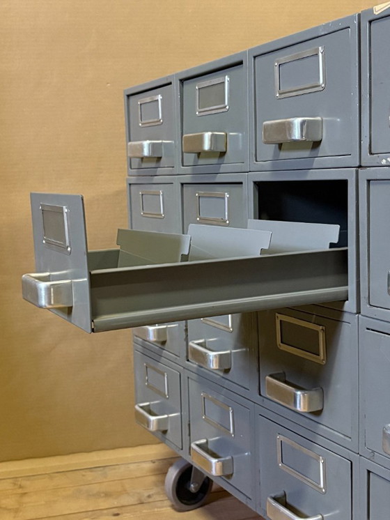 Image 1 of Vintage metalen archiefkastjes