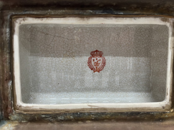 Image 1 of Centrotavola in porcellana di Wong Lee, 1895, antico.