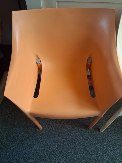 3 Kartell Dr No Stühle von Philippe Starck, in sehr gutem Zustand