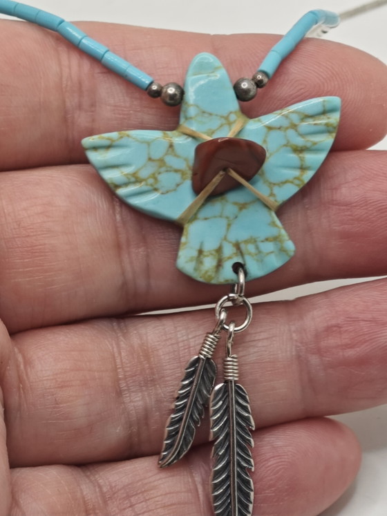 Image 1 of Collier amérindien Zuni/Navajo