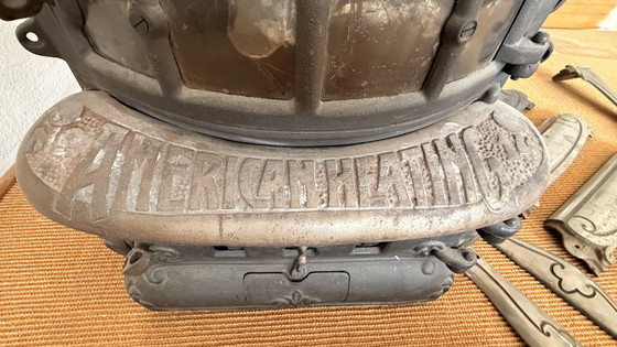 Rare UNIO Continuous Burning Stove No. 12 – American Heating – ca. 1920s – Decorative Objects, Cast Iron (photo 5 of 15)