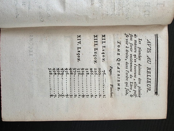 2 libri originali di fisica francese del 1745 e del 1748 – Nollet – Libri d'arte, Leather, Paper (photo 5 of 12)