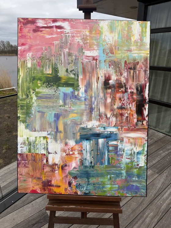Image 1 of Artwork incl. floating frame 120x90cm