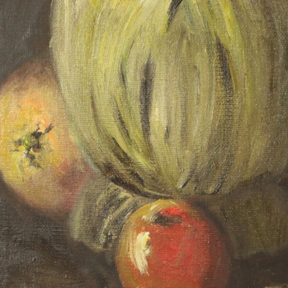 Image 1 of Natura morta con vino e frutta