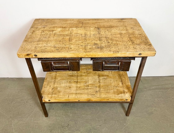 Image 1 of Vintage Industrial Worktable, 1960s