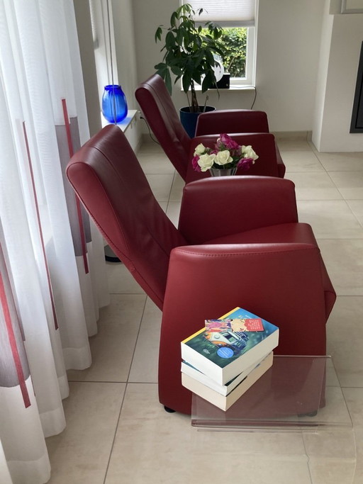 Fauteuils en cuir Leolux, fauteuils inclinables