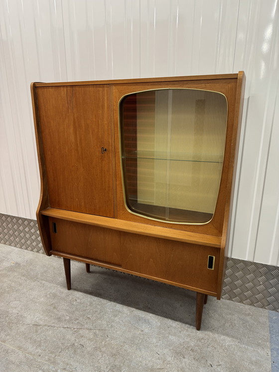 Image 1 of Iconic Teak Mid - Century Vintage Beverage Cabinet from the 1950s.