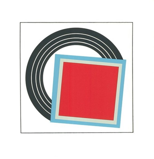 Composizione – Eugenio Carmi Litografia astratta geometrica a colori – giclee prints, Paper