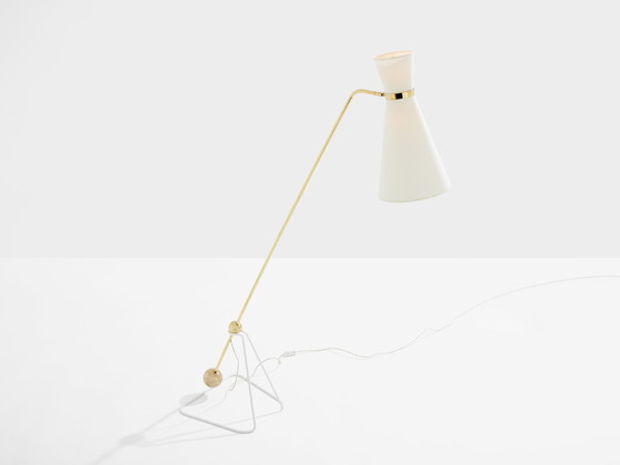 Image 1 of Pierre Guariche G2 balancier Messing Metall Stehlampe 1951