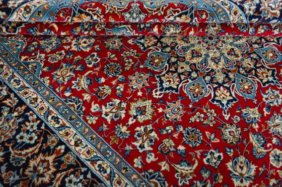 Image 1 of Tapis persan Isfahan noué à la main en liège - 414 x 300 cm