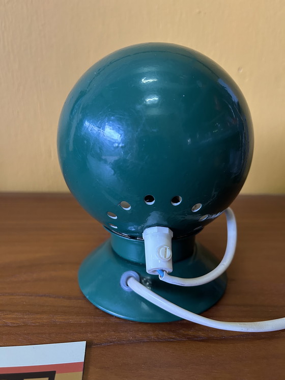 Image 1 of Vintage jaren 70 groene bol lamp, Abo Randers Denmark