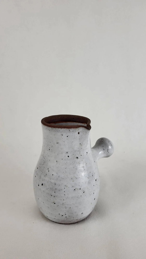 Ratilly Pierlot / Puisaye stoneware pouring pitcher – Glass & Decanter, Porcelain (photo 3 of 6)