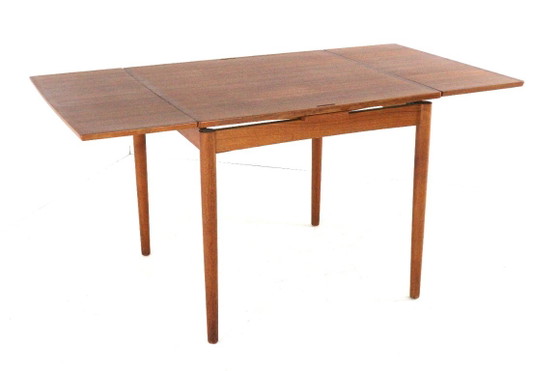 Tavolo da pranzo quadrato allungabile in teak Poul Hundevad, stile vintage danese. – Set da pranzo, Wood (photo 24 of 24)