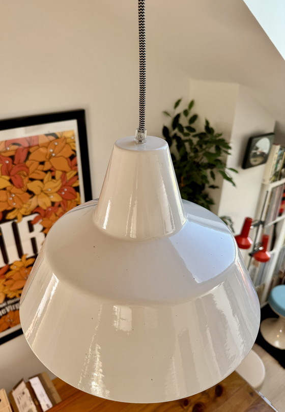 Image 1 of Louis Poulsen “Arbejdspendel” Enamel Pendant Lamp