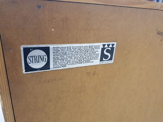 Image 1 of Nisse String für Strinning Wandschrank aus Kiefernholz, Schweden 1960er Jahre