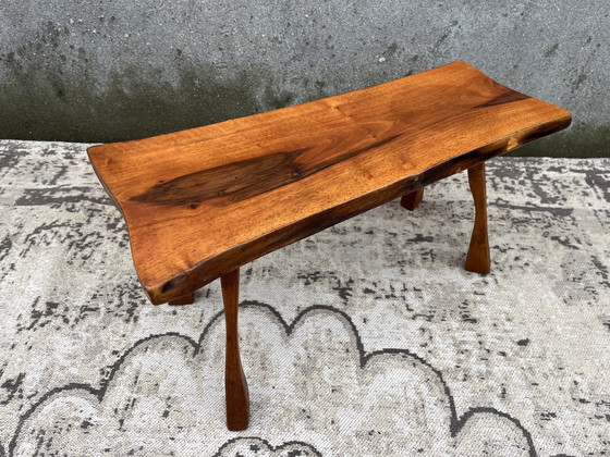 Image 1 of Vintage brutalist tree trunk side table