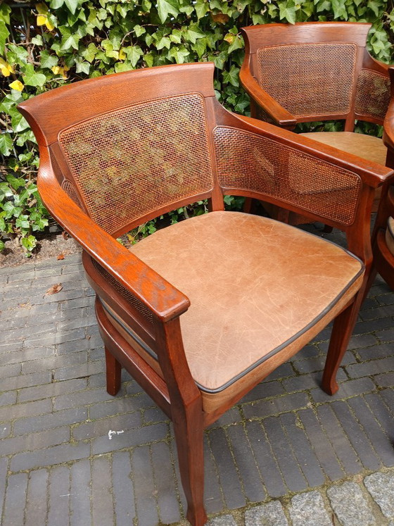 Image 1 of 4 Schuitema / Bannink Art Nouveau dining chairs