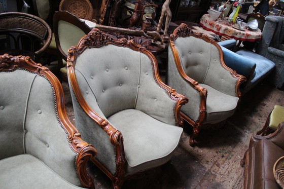 Image 1 of baroque lodewijk sofa set