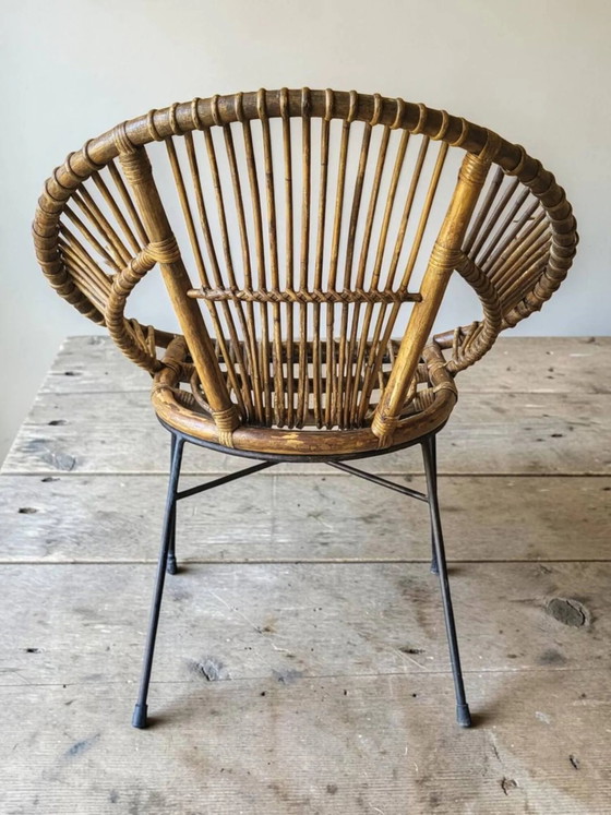 Poltrona in rattan anni '60 – Sedie da giardino, Wicker, Vintage (photo 14 of 15)