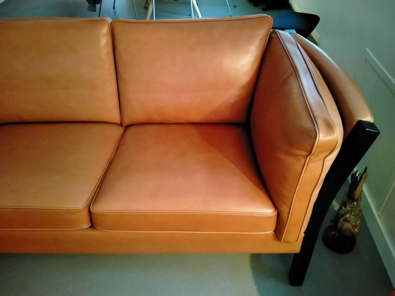 Image 1 of Klassieke leren design 3-zitsbank