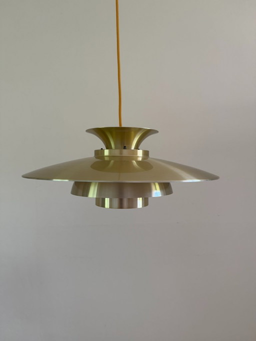 Vintage dänischer Goldanhänger – Stil Louis Poulsen – Anhänger im dänischen Design