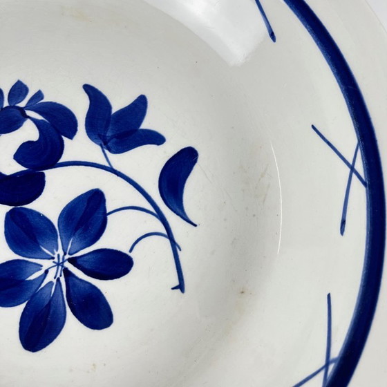 Image 1 of Porcelain salad bowl "Fontainebleau" from Gien, early 20th century