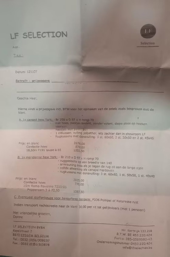 Image 1 of Kwalitatieve groen grijze sofa in denimstof in een zeer nette staat