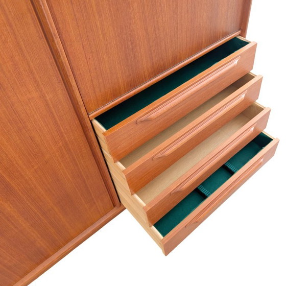 Original Midcentury Cabinet Heinrich Riestenpatt Teak High Boards – Wood (photo 11 of 24)