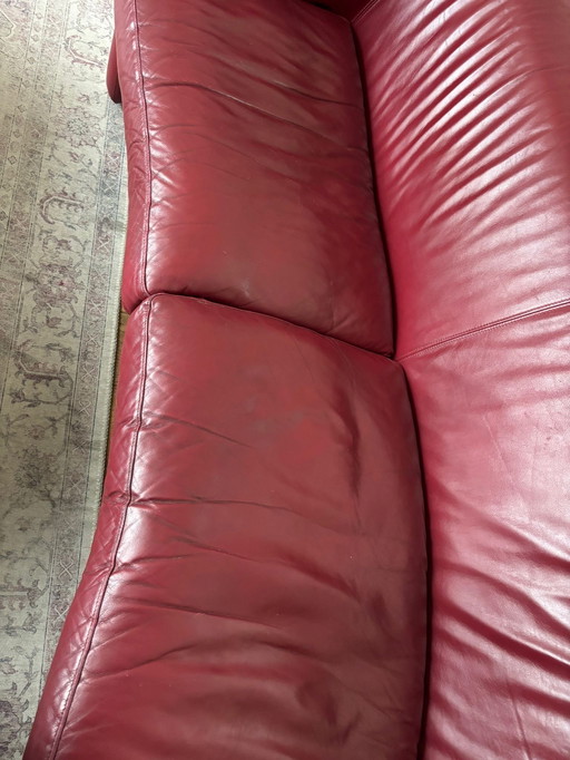 Divano in pelle Touché da 2,5 posti