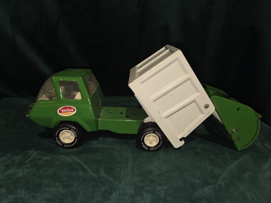 Image 1 of Camion della spazzatura Tonka d'epoca – metallo – anni '70