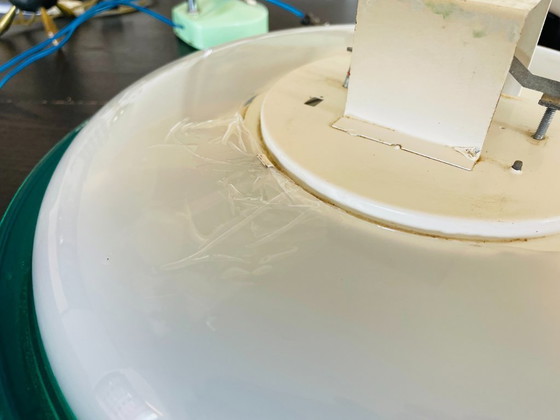 Image 1 of Space Age Weiße UFO Acryl Deckenlampe, UdSSR, 1960er