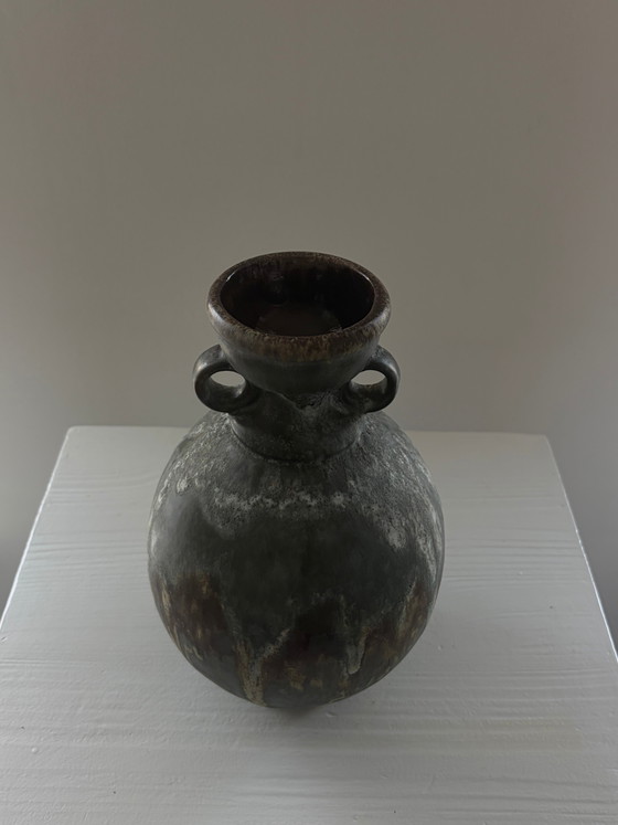 Unieke vintage keramische vaas met handvatten – Vazen, Ceramic (photo 4 of 5)