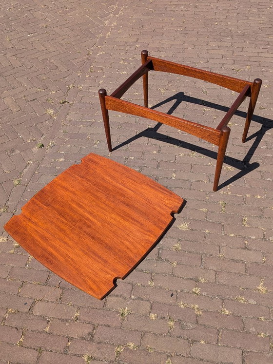 Table basse vintage en teck, style moderne du milieu du siècle (années 1960) – Plateau réversible (photo 8 of 8)