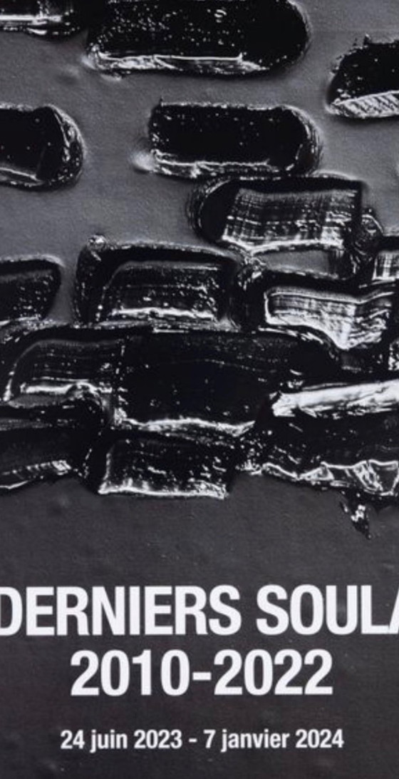 Image 1 of Pierre Soulages: Das neueste Soulages-Ausstellungsplakat MAEGHT