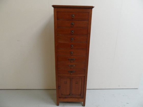 Image 1 of Antiek eiken ladekast